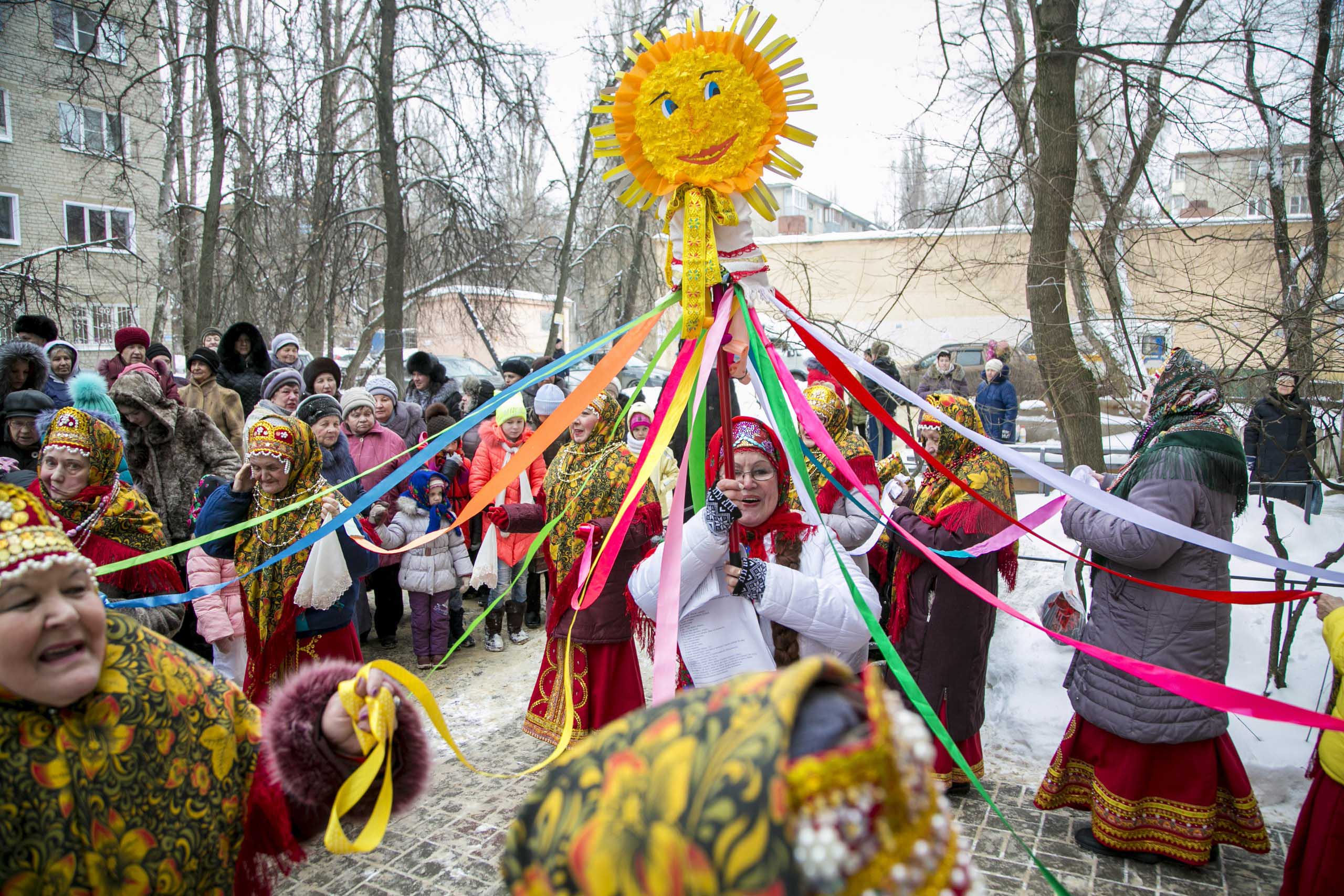 Масленица блины чучело